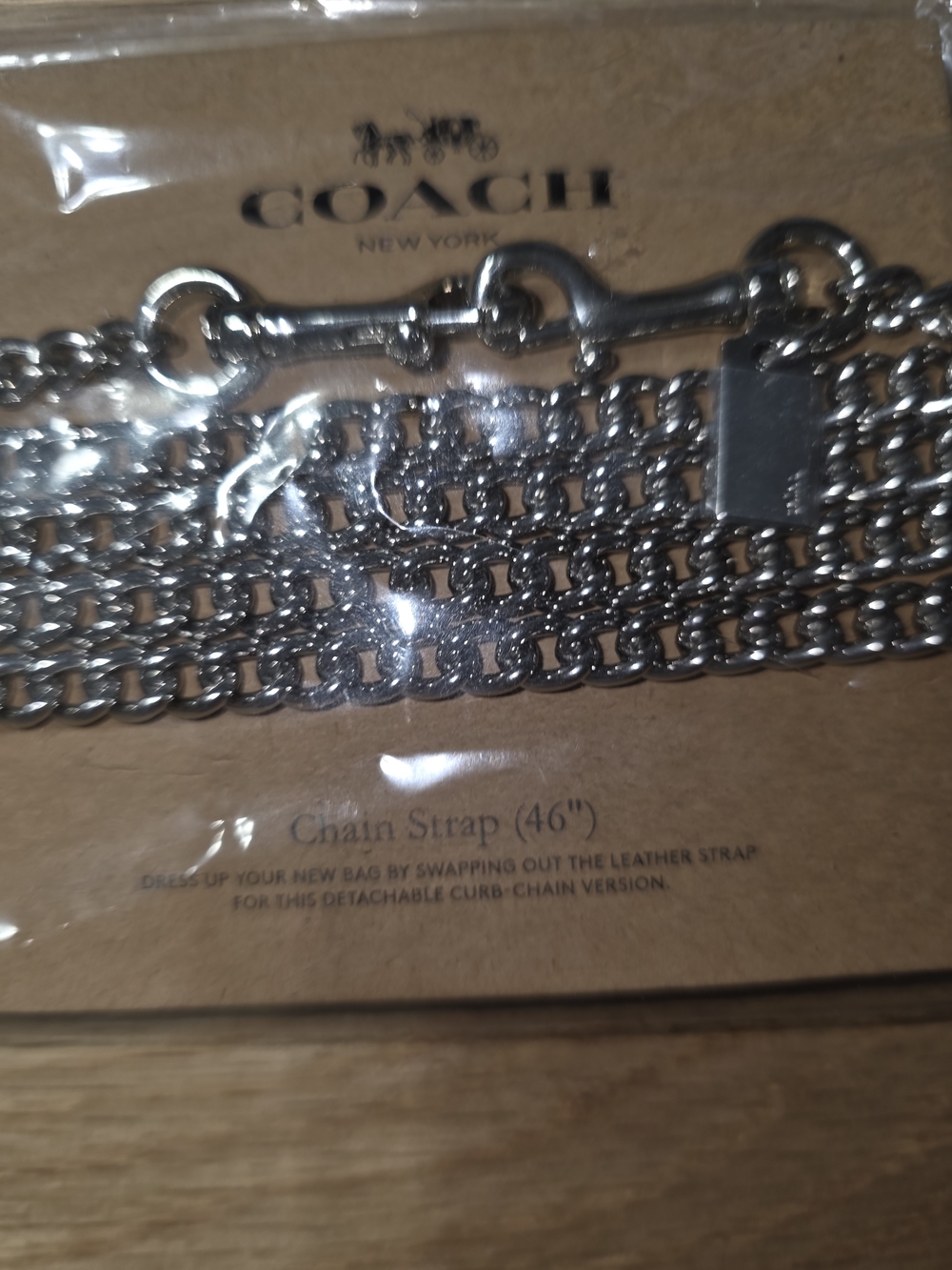 Coach Silver Chain Strap - Picture 5 of 5